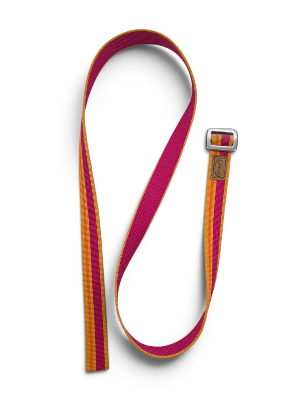 Chaco Twill Webbing Belt Pink Orange Adjustable 45.5" Women Estimated L/XL Hike
